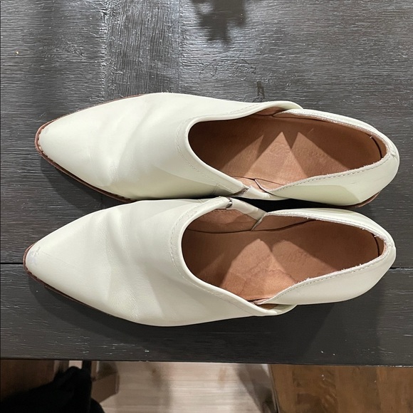 Madewell White Leather Loafers - Picture 2 of 8